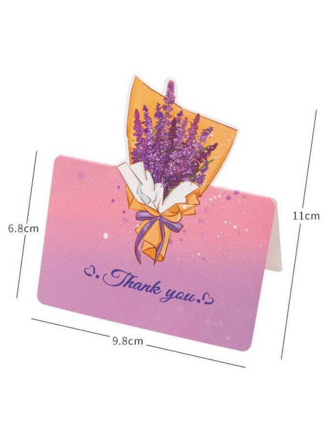 BenQuand Bulk Foldable Flower Greeting Cards,Color Romantic Flower Blank Cards Note Card, Wedding Card Flower Card.16Pcs - Image 5