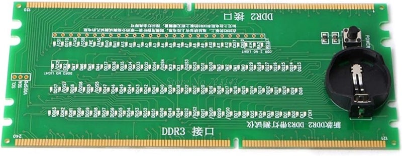 DDR2 DDR3 DDR4 Motherboard RAM Tester with LED Light Analyzer Repair Tool - Image 5