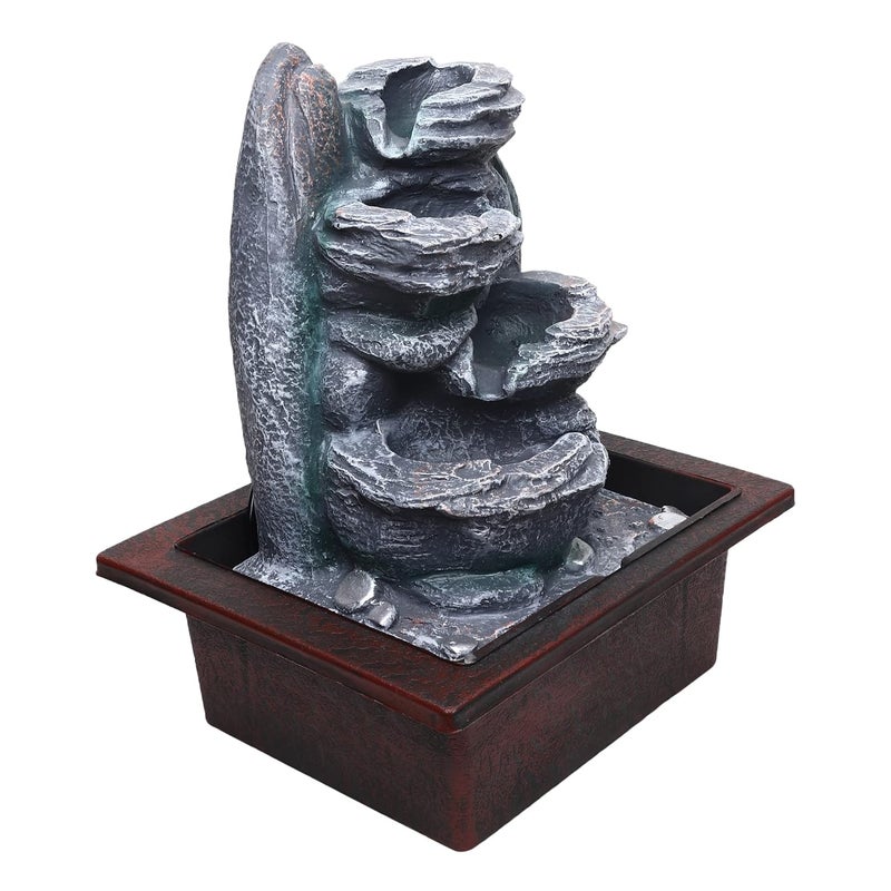 SPLICE Natural Water Fountain for Living Room,Pooja Mandir Tabletop Water Fountain for Gifting Item (Nature-NC-6) - Image 3