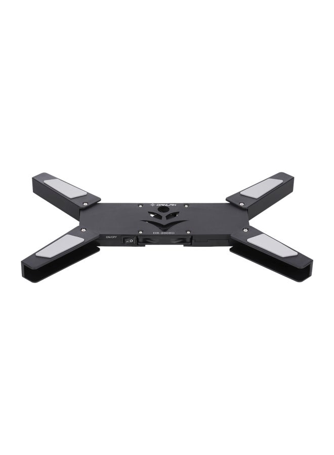 Loquat Folding Laptop Cooling Pad With USB Cable Black/White - Image 3