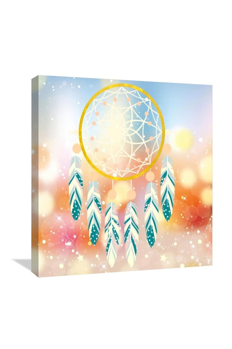 Canvas Wall Art Galaxy Star Dreamcatchers Picture Poster Print - Image 1