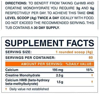 Blonyx مكمل HMB الكرياتين 3 جرام يوميًا HMB لتعزيز القوة والطاقة والتعافي مثالي للرياضيين ذوي الكثافة العالية 30 يومًا من الإمدادات - Image 4
