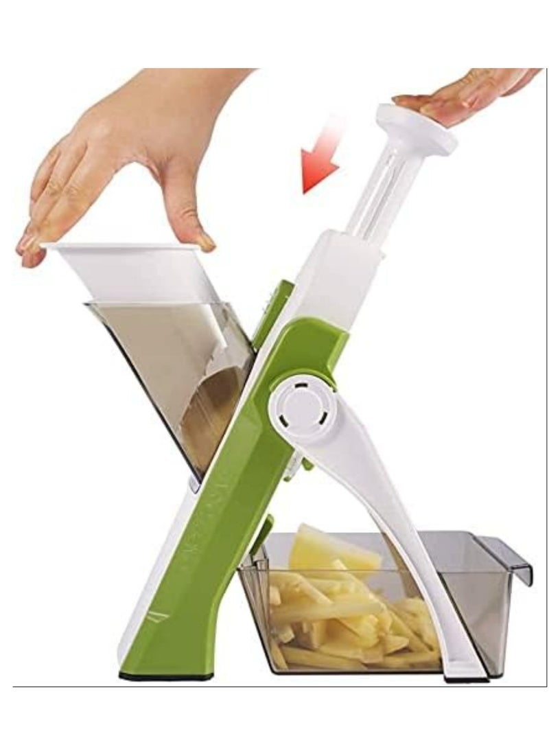 إلترازون Adjustable Slicer,Mandoline Slicer,Vegetable Slicer, Food Chopper,Vegetable Cutter,Quick Dicer Fruit French Fry Julienne - Image 1