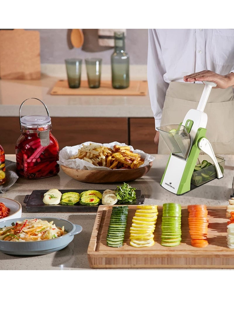 إلترازون Adjustable Slicer,Mandoline Slicer,Vegetable Slicer, Food Chopper,Vegetable Cutter,Quick Dicer Fruit French Fry Julienne - Image 3