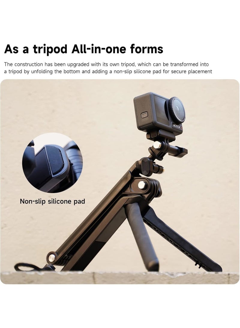 Zikra Selfie Stick Tripod Handle Grip for GoPro Phone, 360 Ball Joint Stabilizer Holder Handler Extension Pole, Extendable Travel Tripod Compatible with iPhone 15/14/13 Pro Max/Android - Image 5