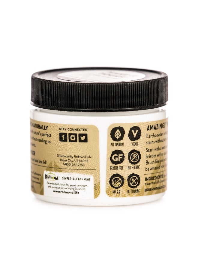 Redmond Earthpowder - All Natural Tooth and Gum Powder Bentonite Clay, Vegan Organic Non-Fluoride No - Image 2