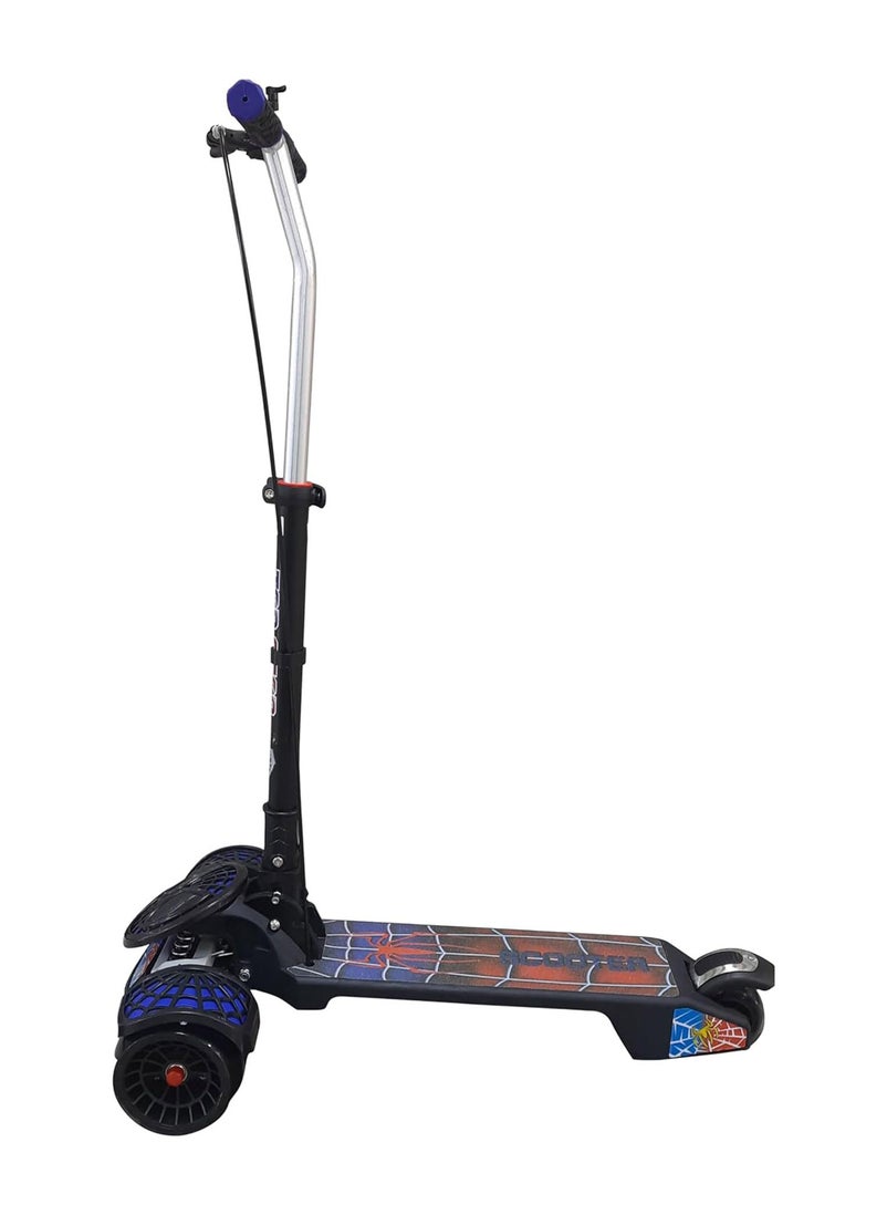 Top Gear Top Gear Rideon TG 2020 Kids 3 Wheel  Smart Kick Scooter with Foldable & Height Adjustable Handle - LED PU Wheels & Rear Brake - Blue  - Image 2