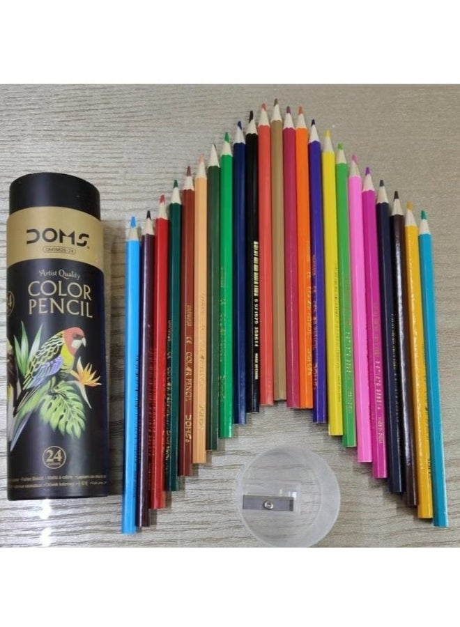 دومس 24 لون يدوم طويلاً - تصميم أنيق مع علبه كرتونية مميزة للأطفال والمبدعين - Image 2