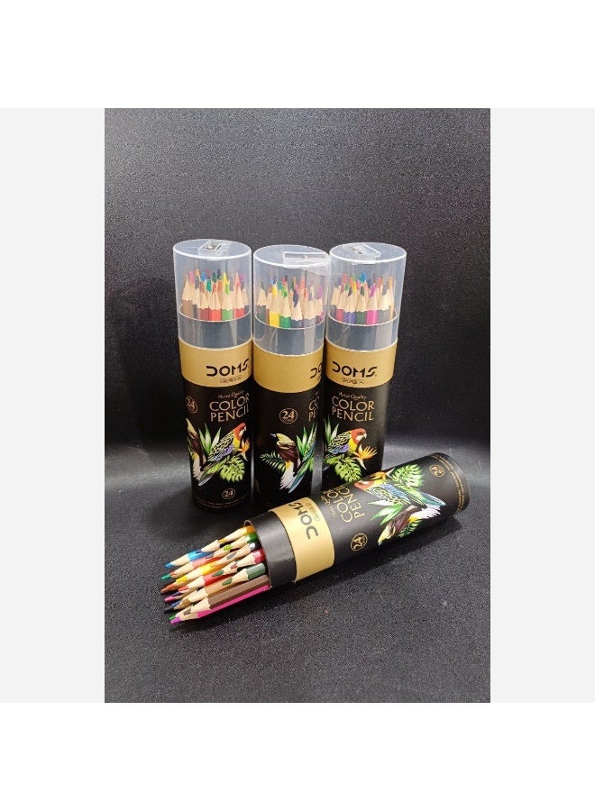 دومس 24 لون يدوم طويلاً - تصميم أنيق مع علبه كرتونية مميزة للأطفال والمبدعين - Image 1