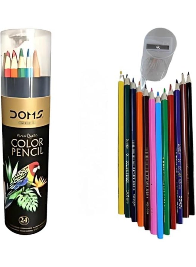 دومس 24 لون يدوم طويلاً - تصميم أنيق مع علبه كرتونية مميزة للأطفال والمبدعين - Image 4