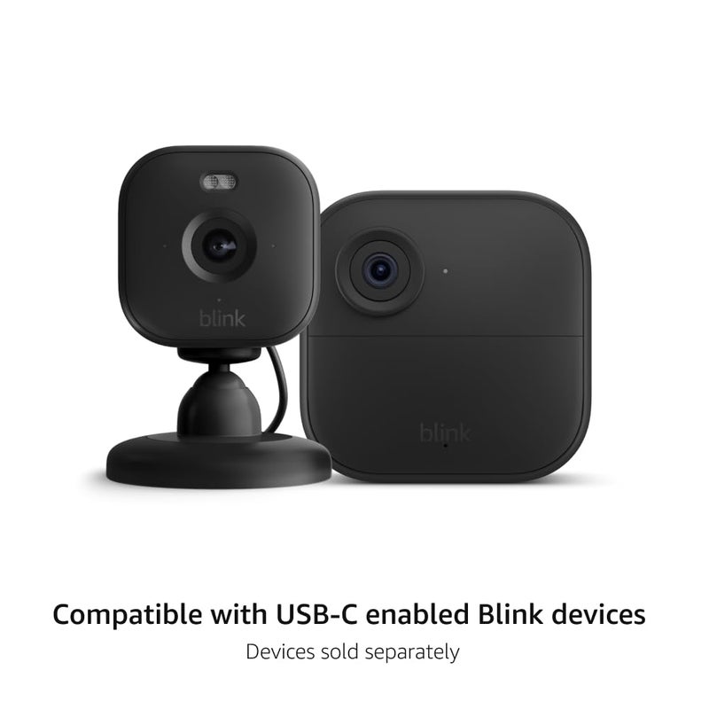 Blink Weather Resistant 13ft Power Adapter for Blink Mini 2 and Blink Outdoor 4 (Black) - Image 2