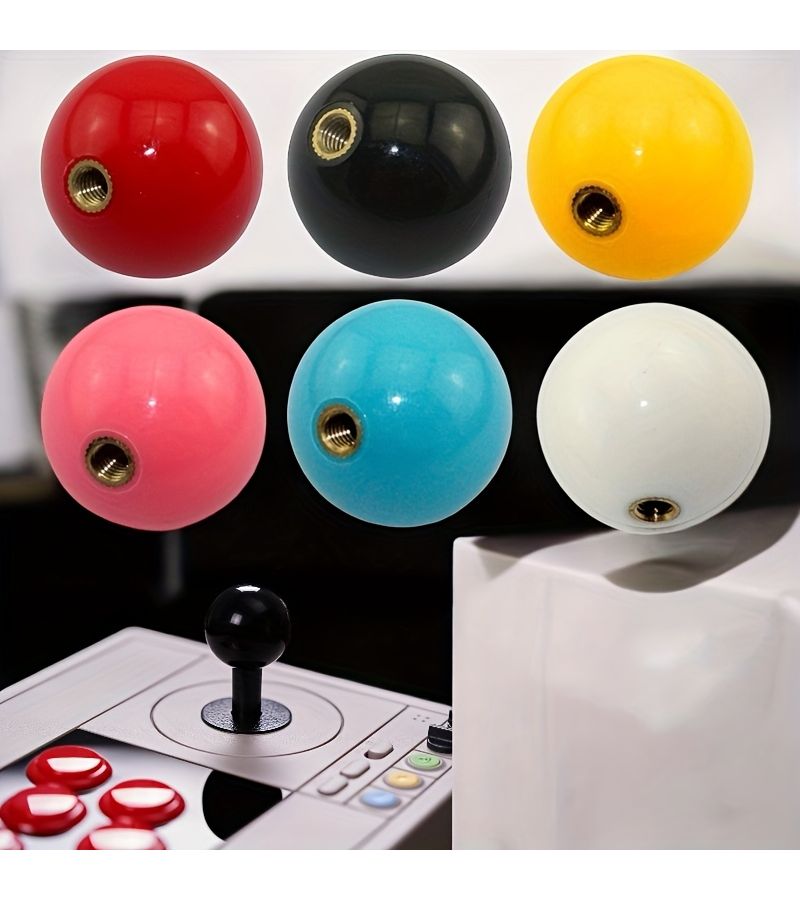 Pink Solid Ball Arcade Game Joystick Ball Top Handle Replacement Part For Arcade Machine - Image 1