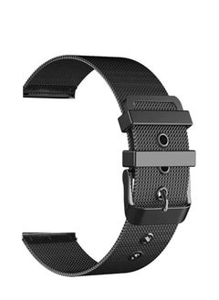 Watch 22mm For Huawei GT2 46- GT3 46 - GT2E - GT2 Pro Milanese Loop Stainless Steel With Metal Clasp - BLACK  - Image 1