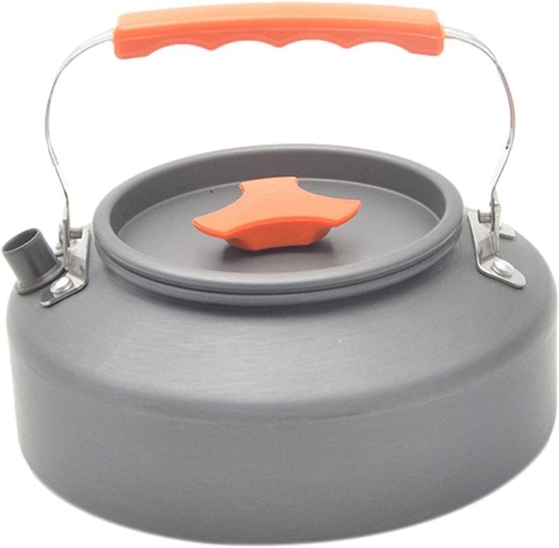 DPCR 9 Pcs Camping Cooking Set with Portable Kettle 0.8L, Camping Accessories for Outdoor ，Camping Utensils with Carry Bag (Cookware Set + Portable Kettle) - Image 5