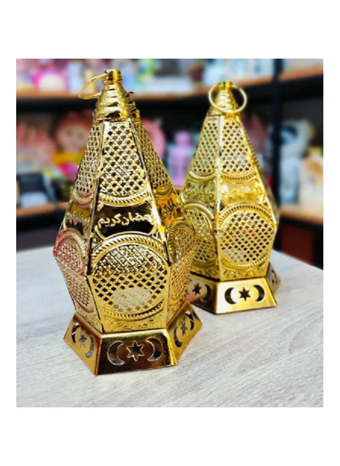 ماركة غير محددة بوكس رمضان كبير + 5 قطع هدايا ( فانوس خشب كعبة + فانوس ذهبي قبه + شمعه الكتروني ذهبي + ميداليه مجسم رمضان + قلم شخصيات رمضان)  - Image 3