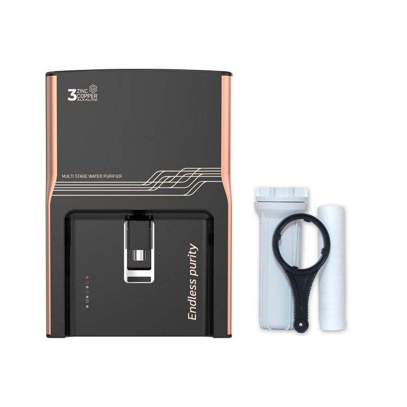 AQUAULTRA AquaUltra Black Water Purifier Filter for Home ROUVUFTaste Enhancer 11L With Digital TDS Meter Endless Purity ISI Certified HighPerformance Ideal for Home Suitable for All Water Supply  - Image 1