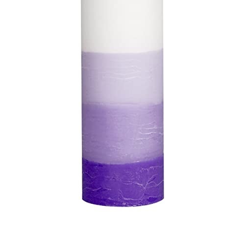 PROSPERRO LUMO Wax By Parkash Candle Set Of 3 Fragrance Pillar Candles Shade Finish (Purple - Lavender) 5 x 15 cm - Image 4