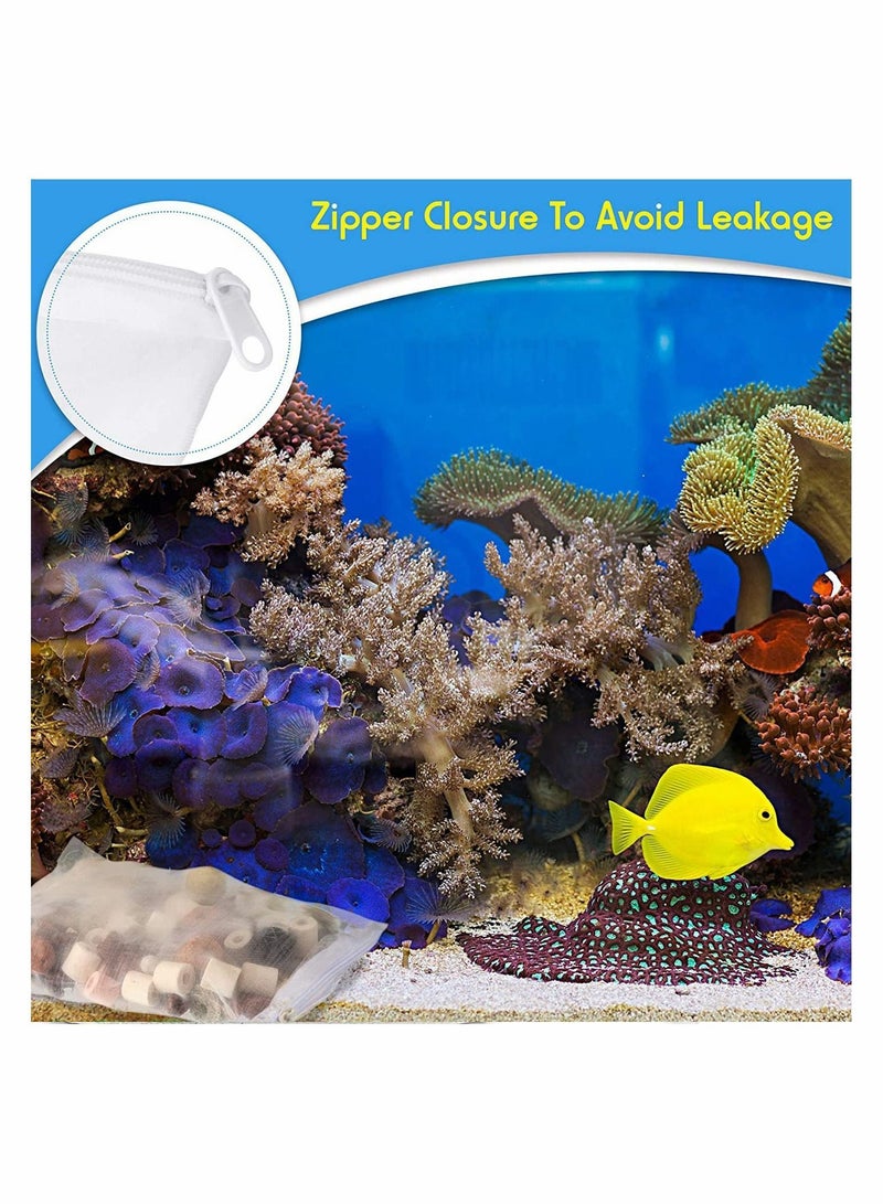 Y&D 30 Pieces Aquarium Filter Bags Fish Tank Media Net Reusable Mesh for Activated Carbon Charcoal Bio Balls Accessories - Image 5