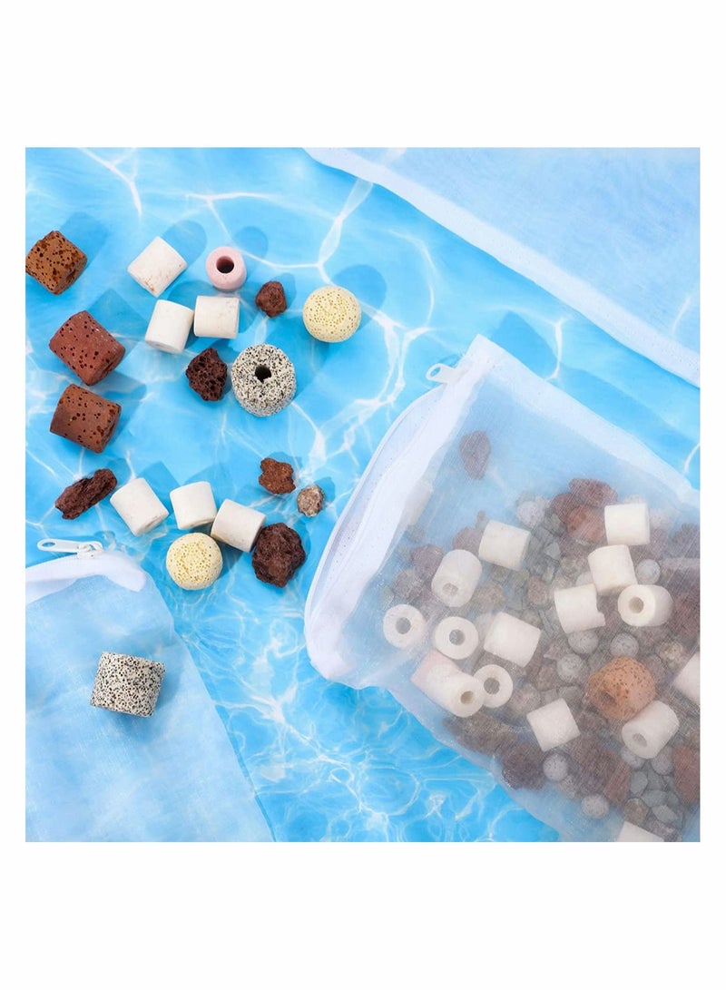 Y&D 30 Pieces Aquarium Filter Bags Fish Tank Media Net Reusable Mesh for Activated Carbon Charcoal Bio Balls Accessories - Image 4