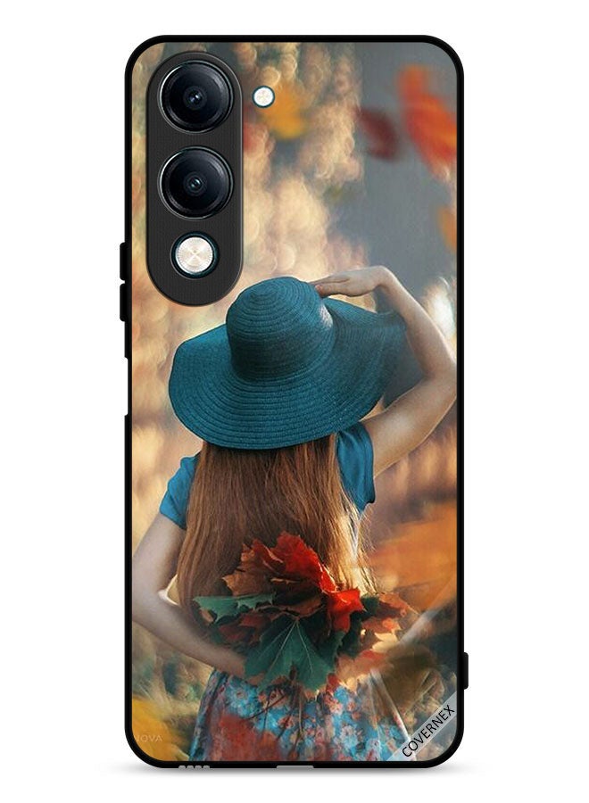 Covernex vivo Y04 Protective Case Cover Hat Girl Hiding Love Leaves - Image 1