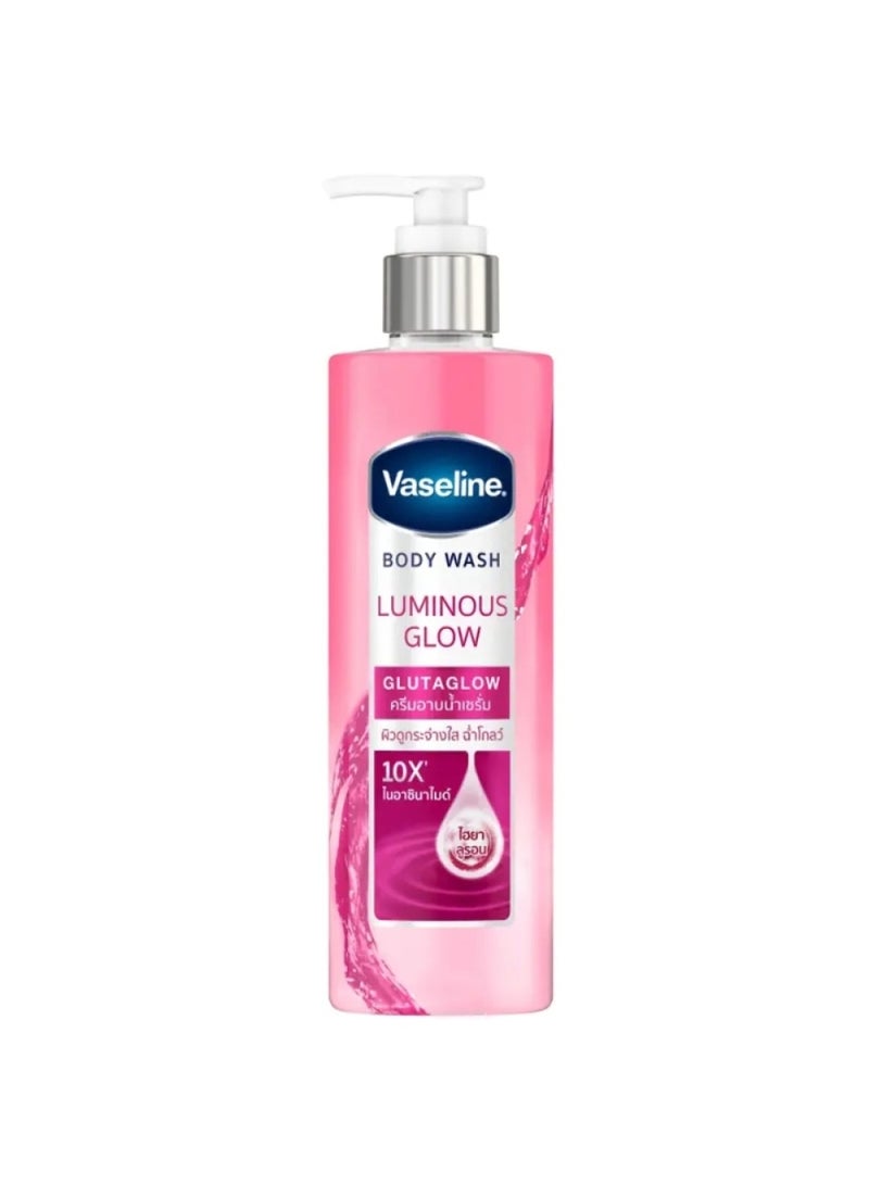 Vaseline Body Wash Luminous Glow Glutaglow Technology 10X Niacinamide Hyaluronic Acid Radiant Skin Fruity Fragrance 425 ML - Image 1