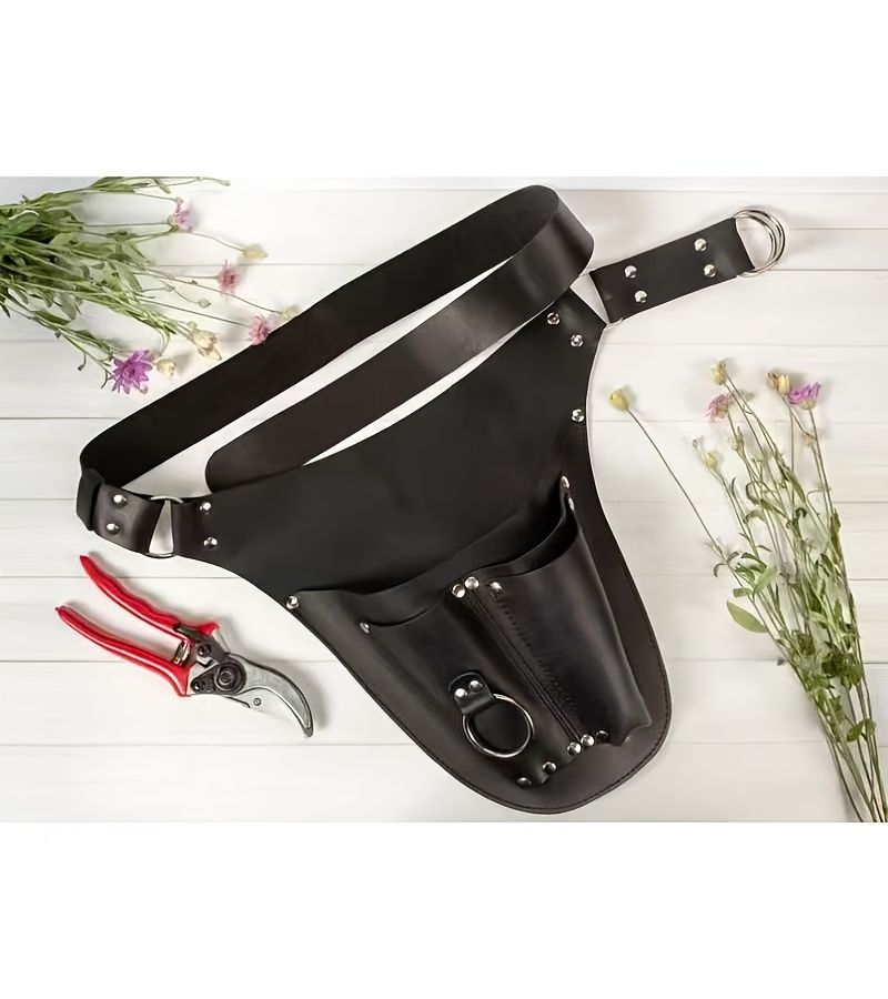 Light Brown Multi Pocket Outdoor Garden Tool Storage Bag Portable Waist Pack For Gardeners - Image 2