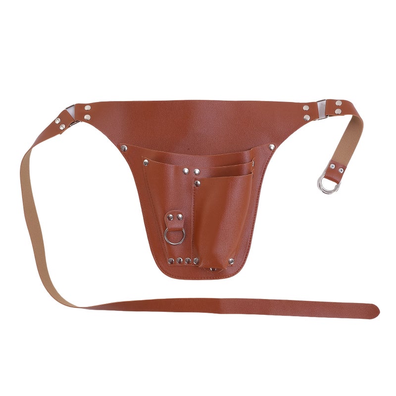 Light Brown Multi Pocket Outdoor Garden Tool Storage Bag Portable Waist Pack For Gardeners - Image 3