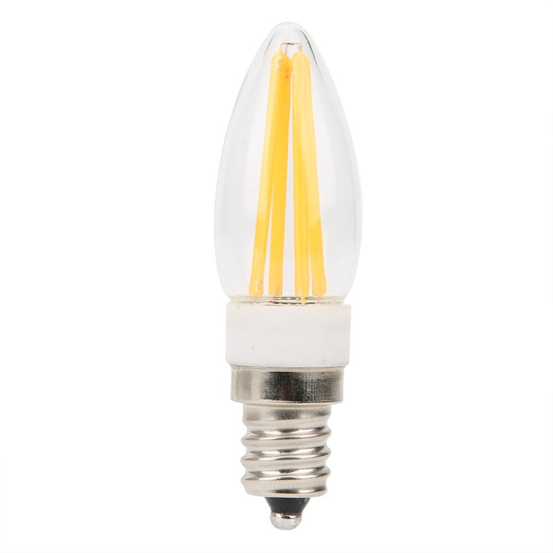 10Pcs E12 Long Filament Light Bulbs 3W AC110V Chandelier Ceiling Lamp Bulb Warm White - Image 2