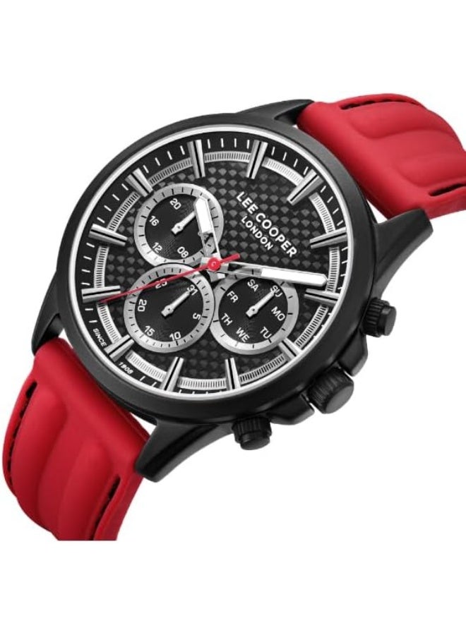 لي كوبر ساعة لي كوبر رجالي متعددة الوظائف بقرص أسود - Image 2