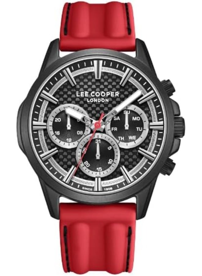 لي كوبر ساعة لي كوبر رجالي متعددة الوظائف بقرص أسود - Image 1