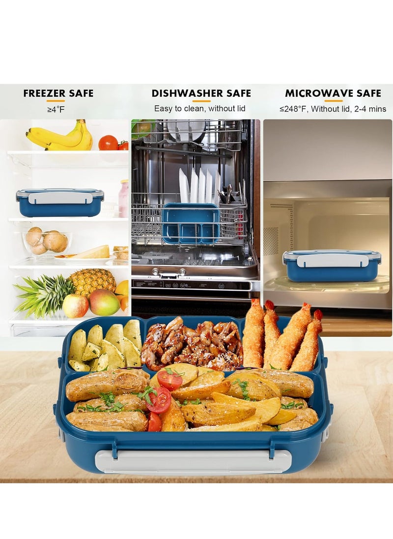 Generic 1300ml Bento Box Adult Lunch Box Lunch Containers for Kids Girls Boys with 4 Compartments  - Image 4