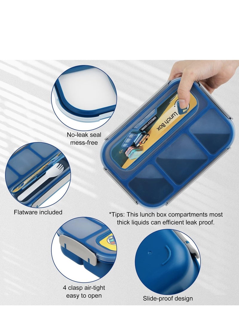 Generic 1300ml Bento Box Adult Lunch Box Lunch Containers for Kids Girls Boys with 4 Compartments  - Image 5