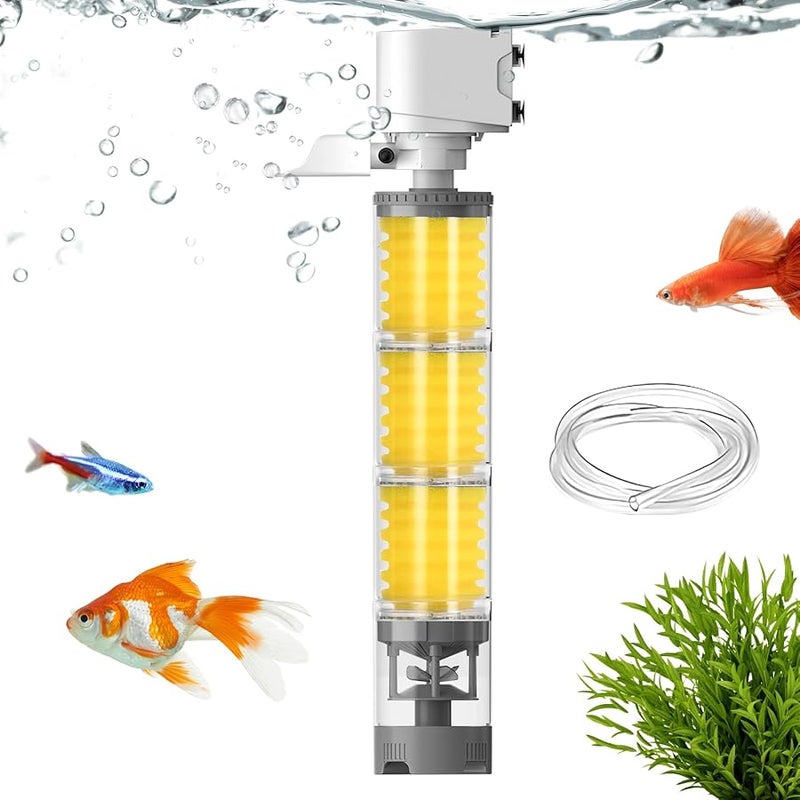 35W Aquarium Filter Silent Multi Stage Aerator For Fish Tank Turtle Shrimp Pond - Image 2