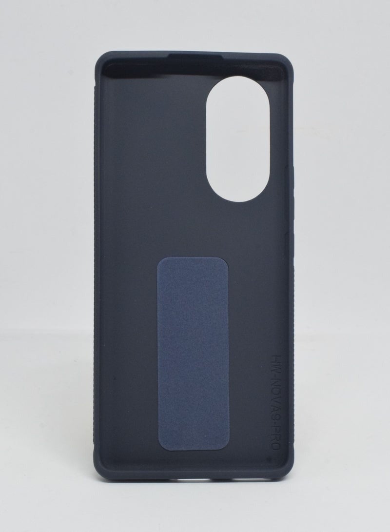 Protective Case Cover With Finger Grip Stand For Huawei Nova 9 Pro Blue - Image 2