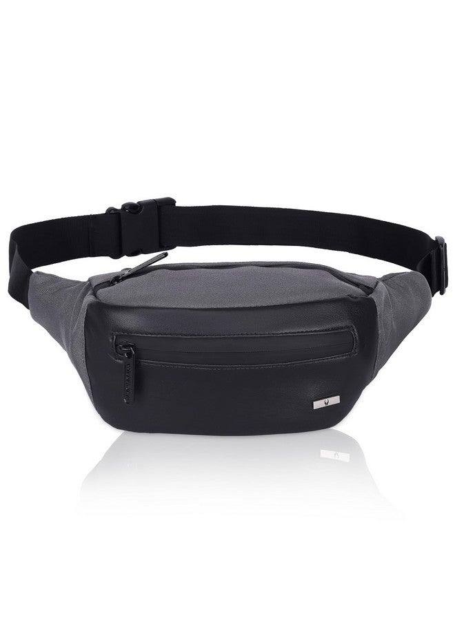 WILDHORN 2.4L Waist Bag for Men Women I Ultra Strong Stitching, Sturdy Zippers, Waterproof, Fanny Pack for Hiking Travel Camping Running Sports with Adjustable Strap (Grey) - Image 2