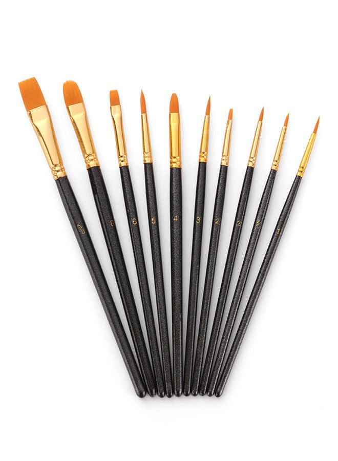 NIBEMINENT 50-Piece Paint Brush Set Black - Image 1