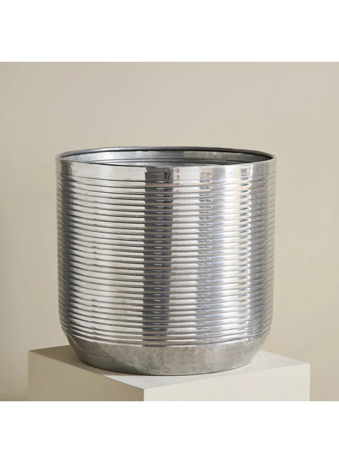 Home Box Nydril Linework Aluminium Planter 31.5 x 29.5 cm