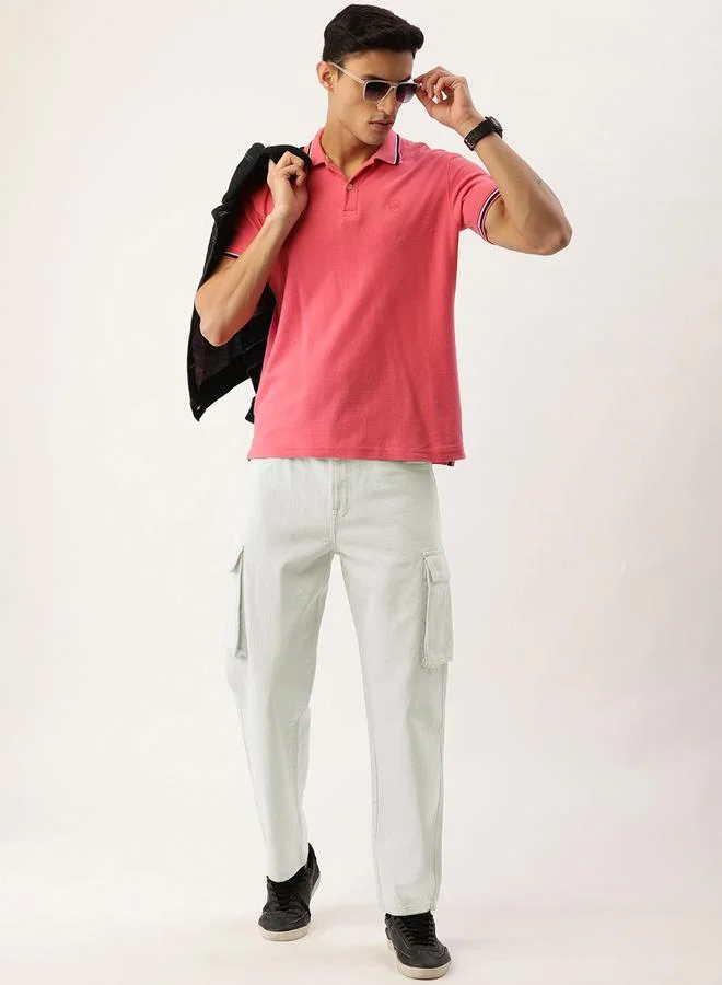 Styli Men Relaxed Fit Cotton Cargo Jeans By Bene Kleed