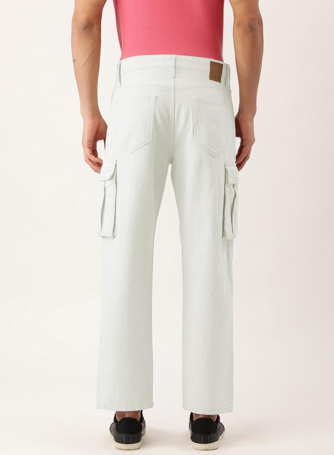 Take Two Men Relaxed Fit Cotton Cargo Jeans By Bene Kleed - Image 3
