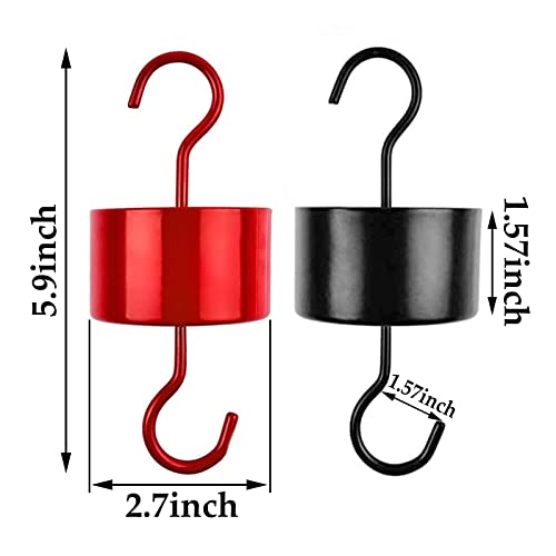 MR.FOAM Large an.t Moat for Hummingbird Feeders, 2 Pack Black Hummingbird Feeders Parts for Outdoors with 2 Clean Brushes (Black+red) - Image 2
