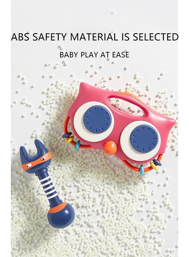 أرولو لعبة خشخيشة ملونة، خشخيشة موسيقية متعددة الوظائف، لعبة تعليمية حسية للأطفال الصغار، مناسبة للتنوير والنمو المبكر - Image 2