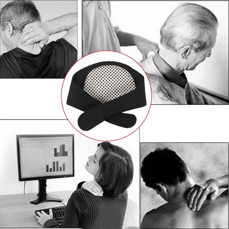 comfrt Soft Magnetic Neck Support Collar Health Pain Relief Heat Brace Wrap Strap, Promote Blood Circulation for Office Works, Students, Teachers, Drivers - Image 3