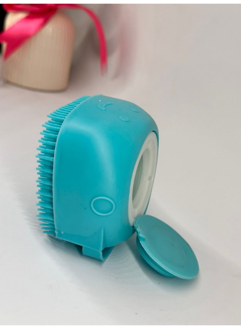 Silicone Body Brush Shower Scrubber With Shower Gel Dispenser Function Soft Bath Massage Exfoliating Cleaning - Image 3