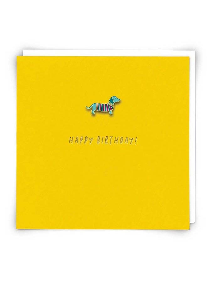 Raspberry Blossom Raspberry Blossom Sausage Dog Pinata Birthday Greeting Card 