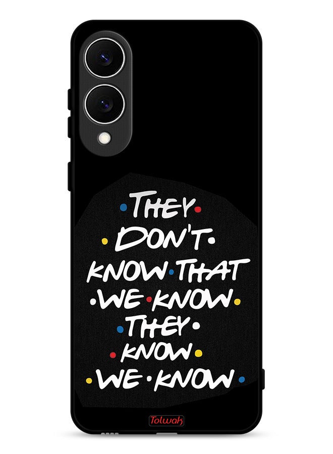 Tolwak Samsung Galaxy S25 Edge Protective Case Cover They Dont Know What We Know They Know We Know - Image 1