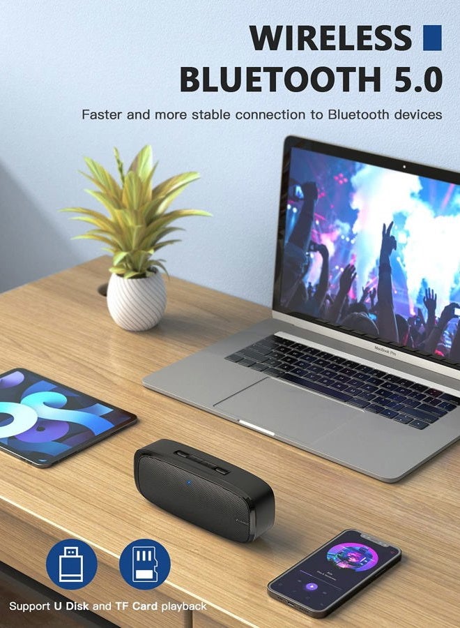 LENRUE Bluetooth Speaker, Wireless Portable Speaker with Loud Stereo Sound, Rich Bass, 12-Hour Playtime, Built-in Mic. Perfect for iPhone, Samsung and More - Image 4