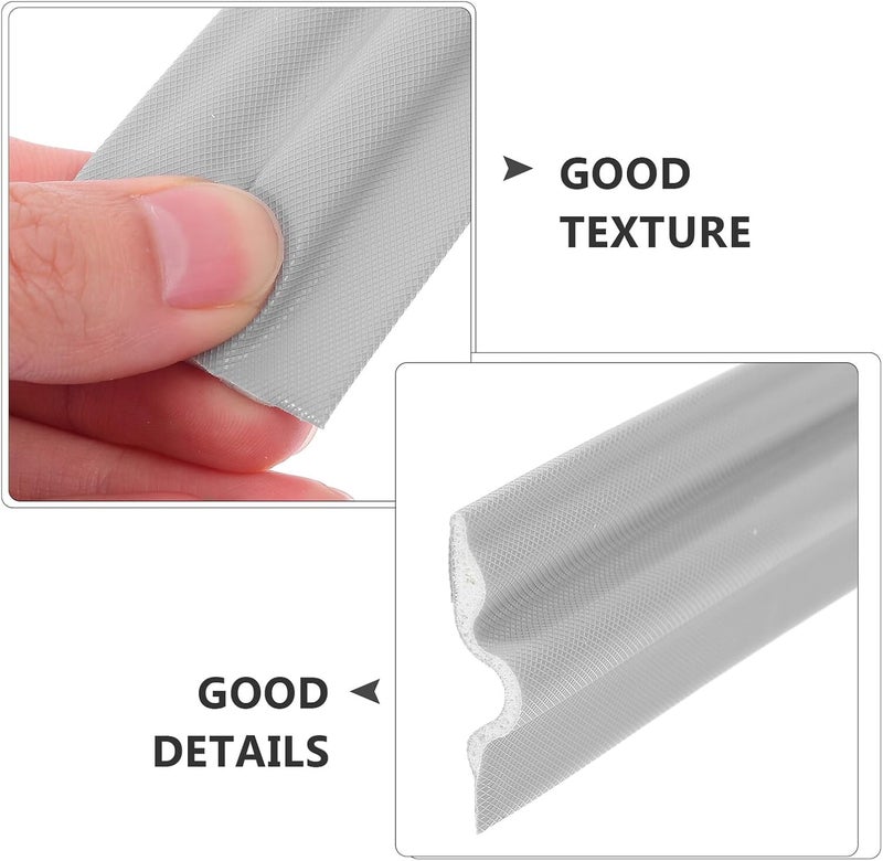 Wave Seal Draft Stopper Tape, 3.5cm Wide Self-Adhesive Windproof Door Bottom Weather Stripping, 1-9mm Gap Insulation Strip for Window and Door Noise Blocking, 2 Meters - Image 3