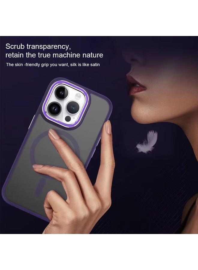 S-TOP Case For iPhone 14 Plus Two-color Frosted MagSafe Magnetic Phone Case - Image 4