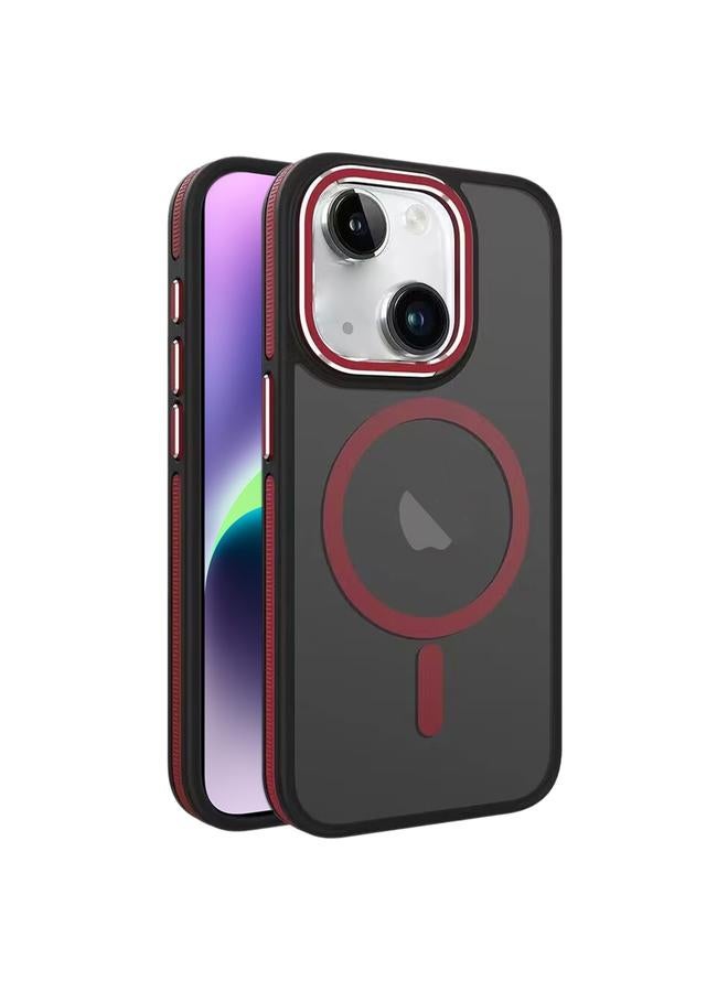 S-TOP Case For iPhone 14 Plus Two-color Frosted MagSafe Magnetic Phone Case - Image 1