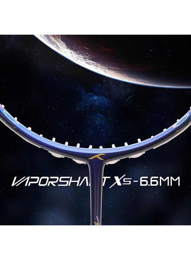 HUNDRED FLUTTER S ATTK Carbon Fibre Strung Badminton Racket with Full Racket Cover | For Intermediate Players | 84 grams | Maximum String Tension - 32lbs - Image 2